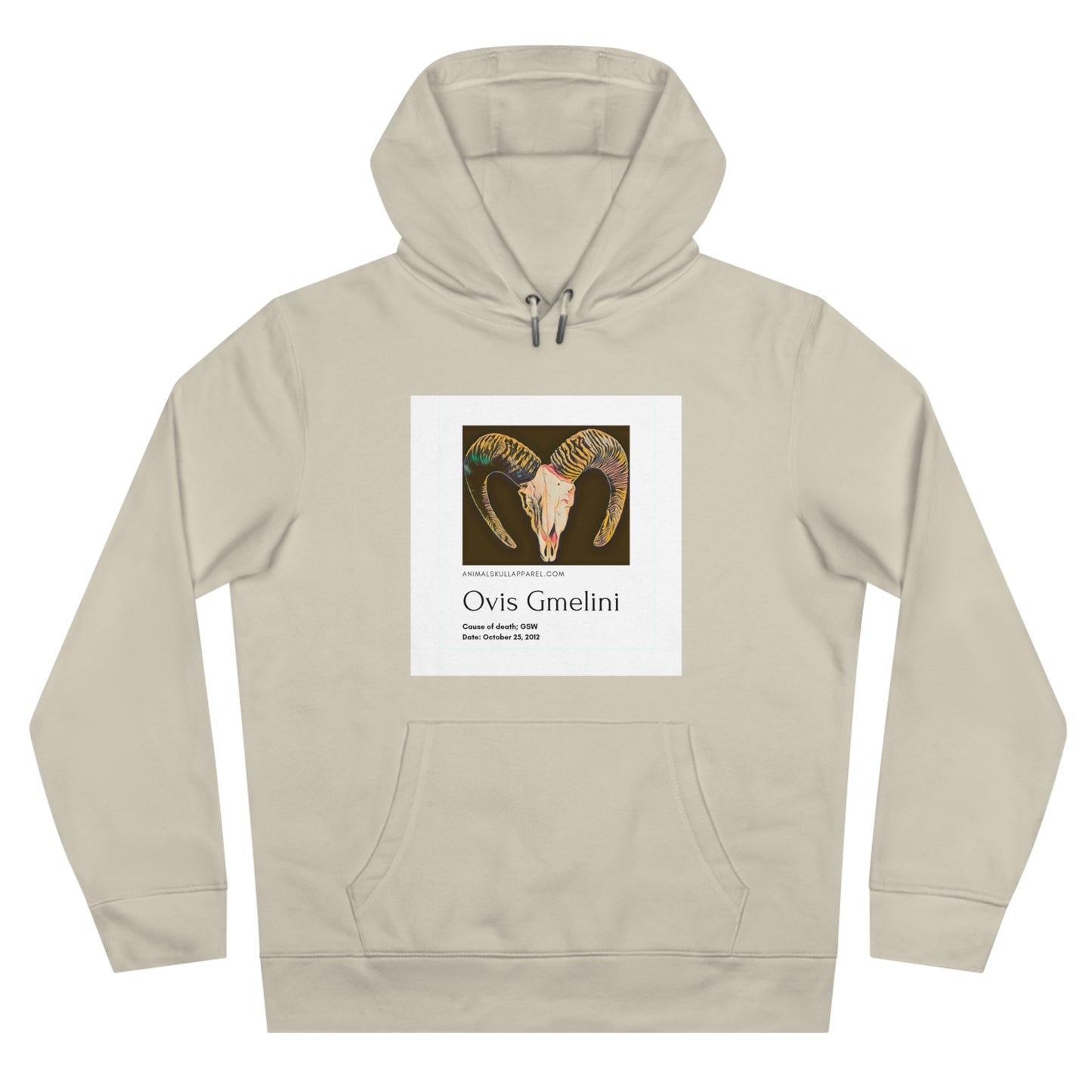 King Hooded Sweatshirt with Ovis Gmelini Design - Perfect for Nature Lovers