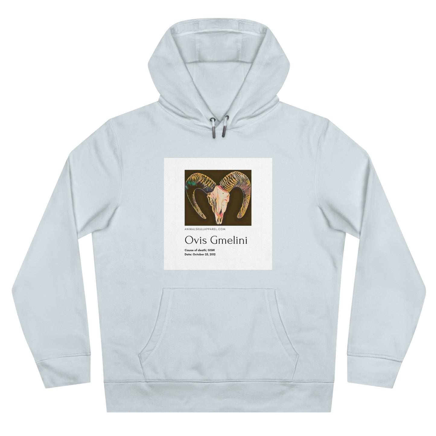 King Hooded Sweatshirt with Ovis Gmelini Design - Perfect for Nature Lovers