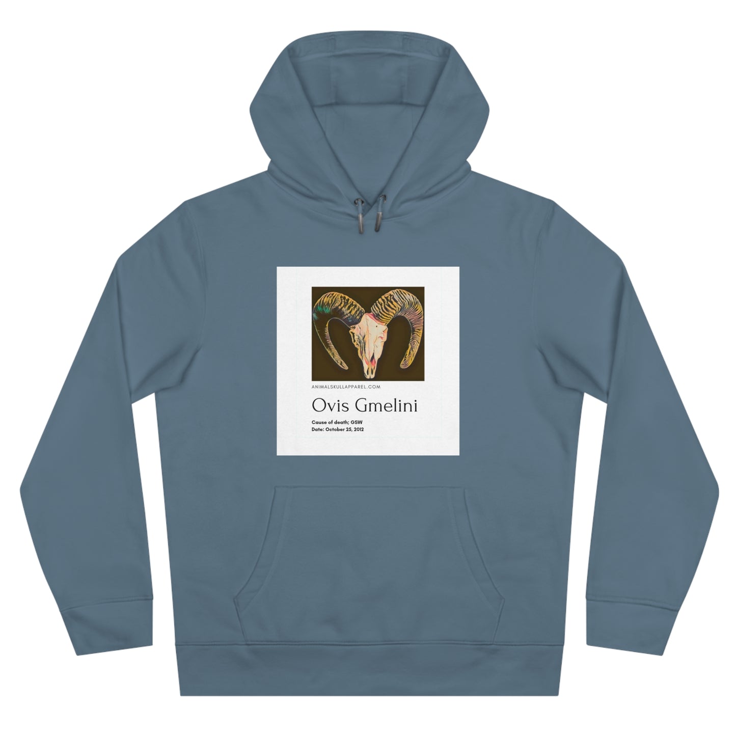 King Hooded Sweatshirt with Ovis Gmelini Design - Perfect for Nature Lovers