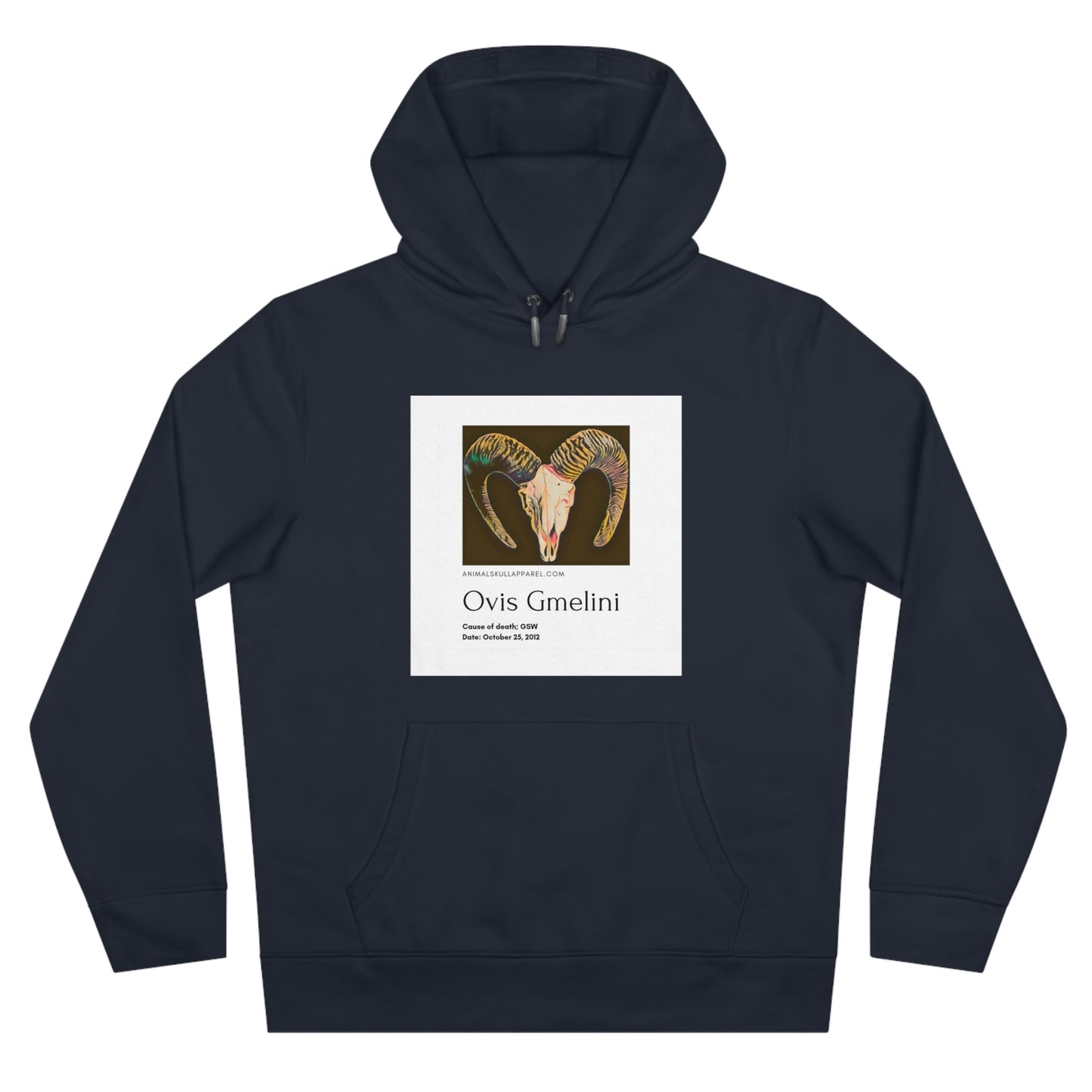 King Hooded Sweatshirt with Ovis Gmelini Design - Perfect for Nature Lovers