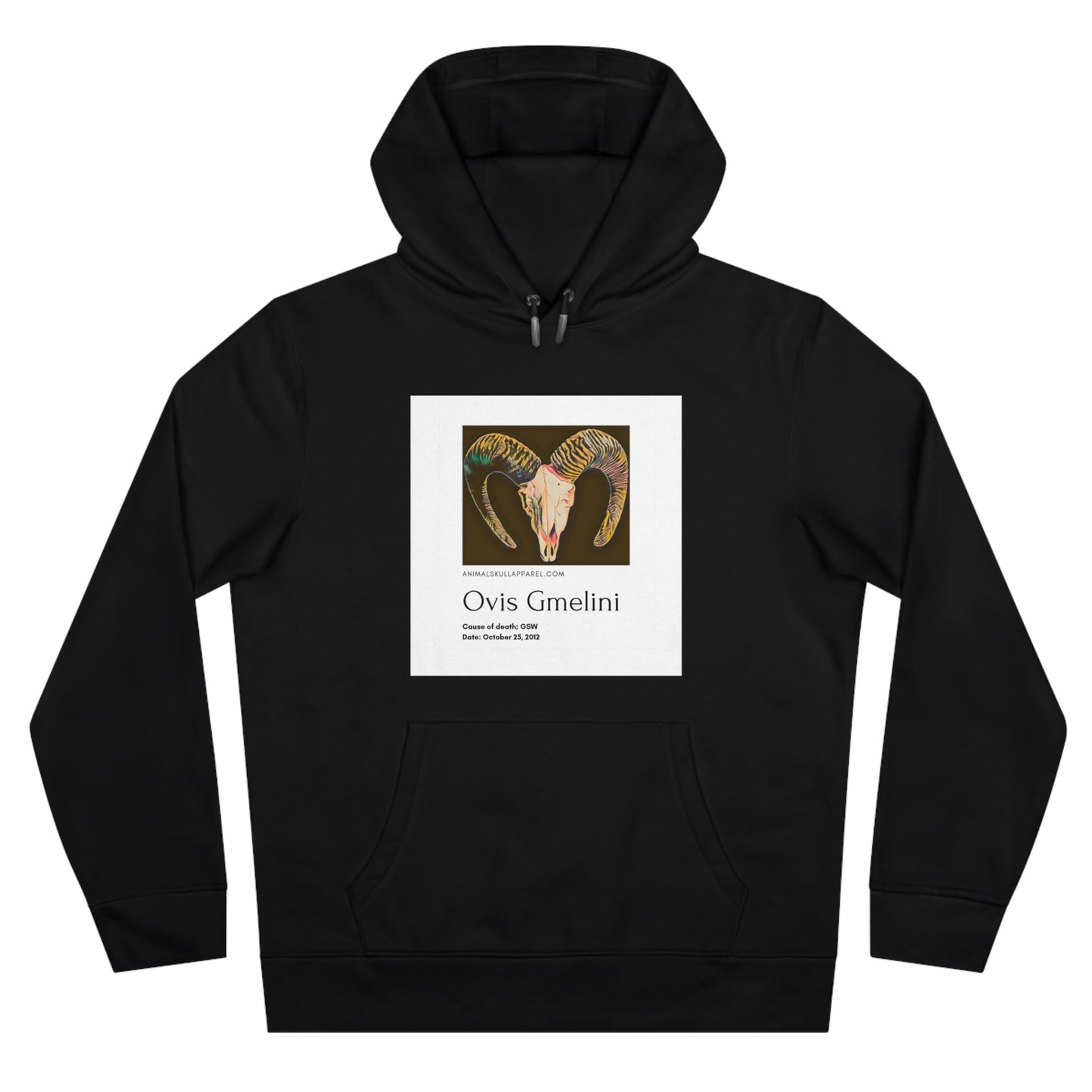 King Hooded Sweatshirt with Ovis Gmelini Design - Perfect for Nature Lovers