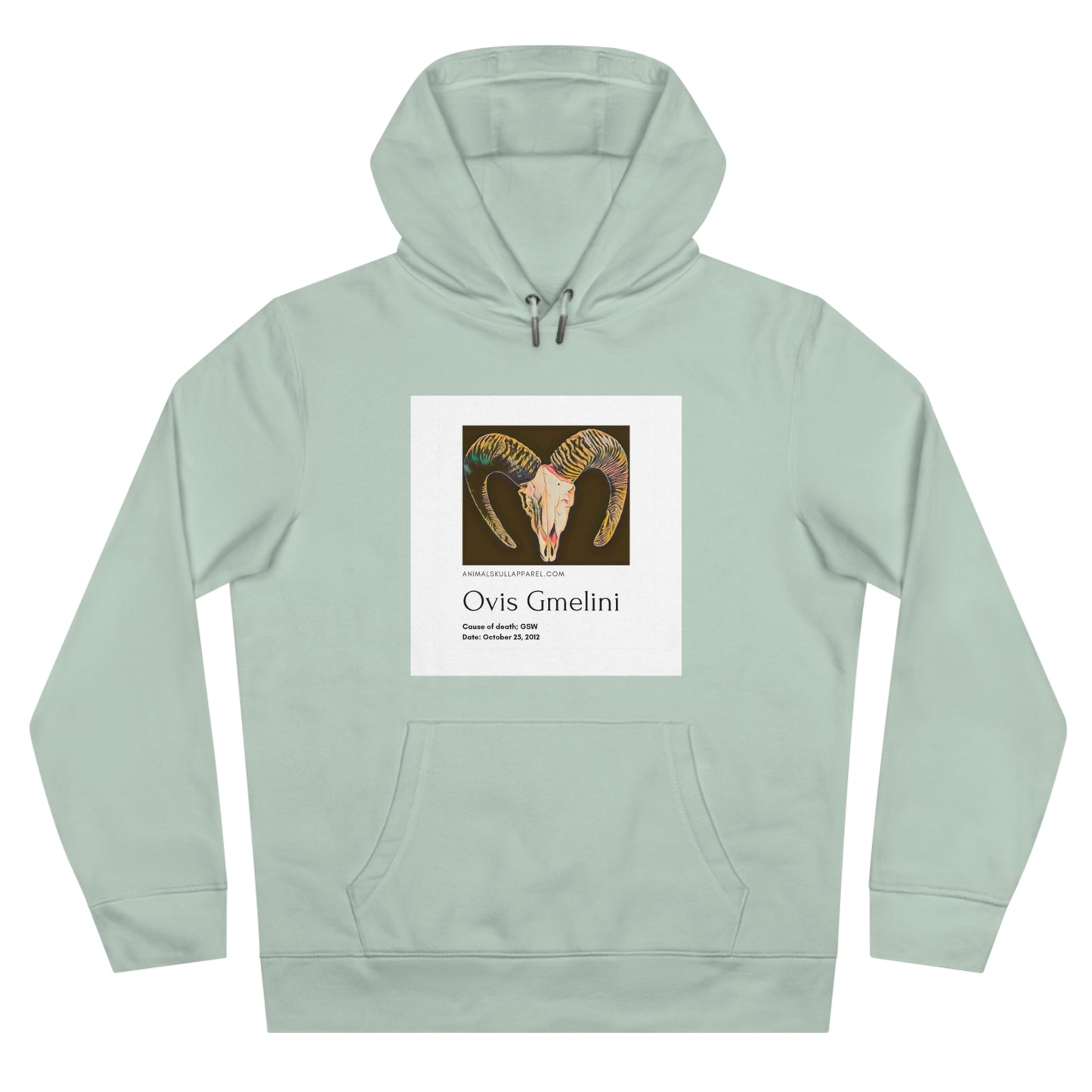 King Hooded Sweatshirt with Ovis Gmelini Design - Perfect for Nature Lovers